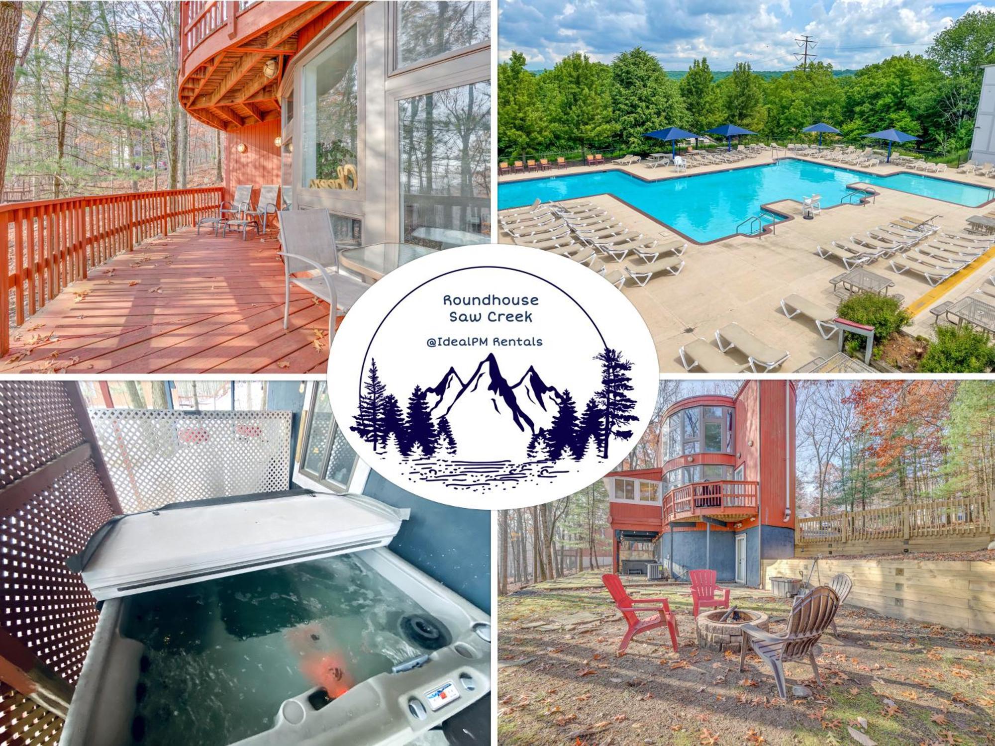 Unique Roundhouse: Hot Tub-Game Room-Firepit&More! Bushkill Luaran gambar